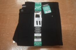 *Buffalo Highrise Straight Leg Black Denim Jeans Size: 16