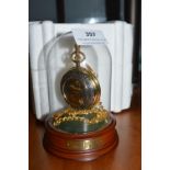 John Wayne Pocket Watch Mounted in a Glass Dome