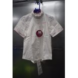 Just Togs Sophia Shirt Sleeve White Show Shirt Size: 12
