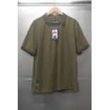 *Ernest Sewn Green Half Zip Polo Top Size: L