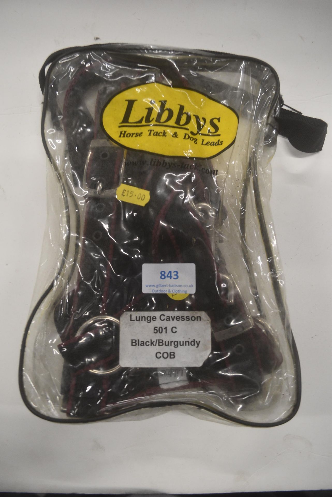 Libby’s Lunge Cavesson 501C Black/Burgundy Cob