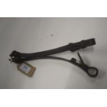 English Leather Cheek Straps 5/8” Black Full Size