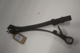 English Leather Cheek Straps 5/8” Black Full Size