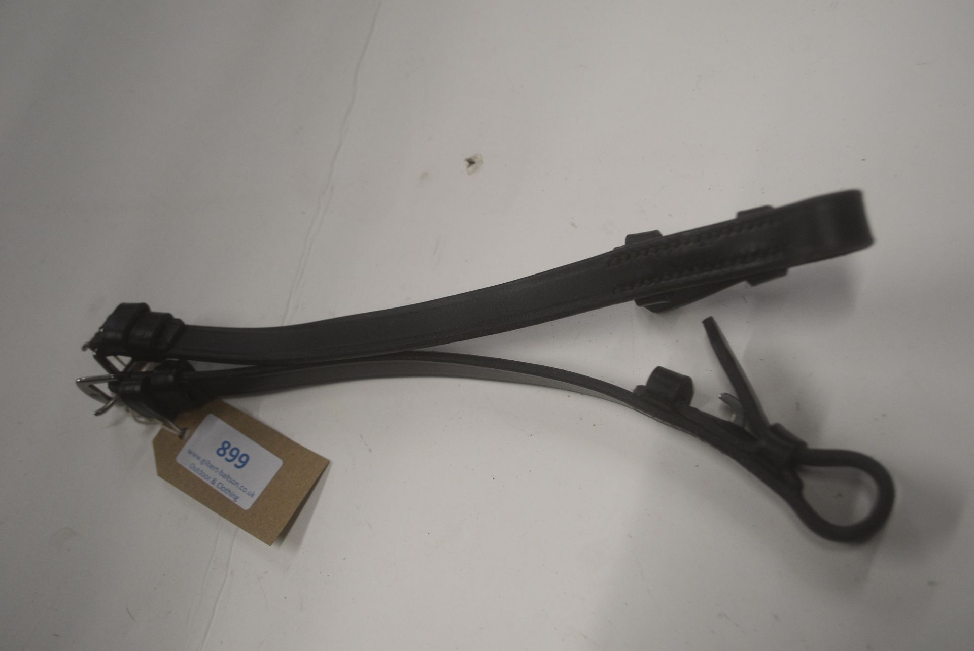 English Leather Cheek Straps 5/8” Black Full Size