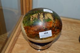 Painted Ostrich Egg Dated 1912