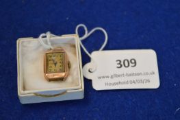 Lady’s 9ct Gold Wristwatch Case