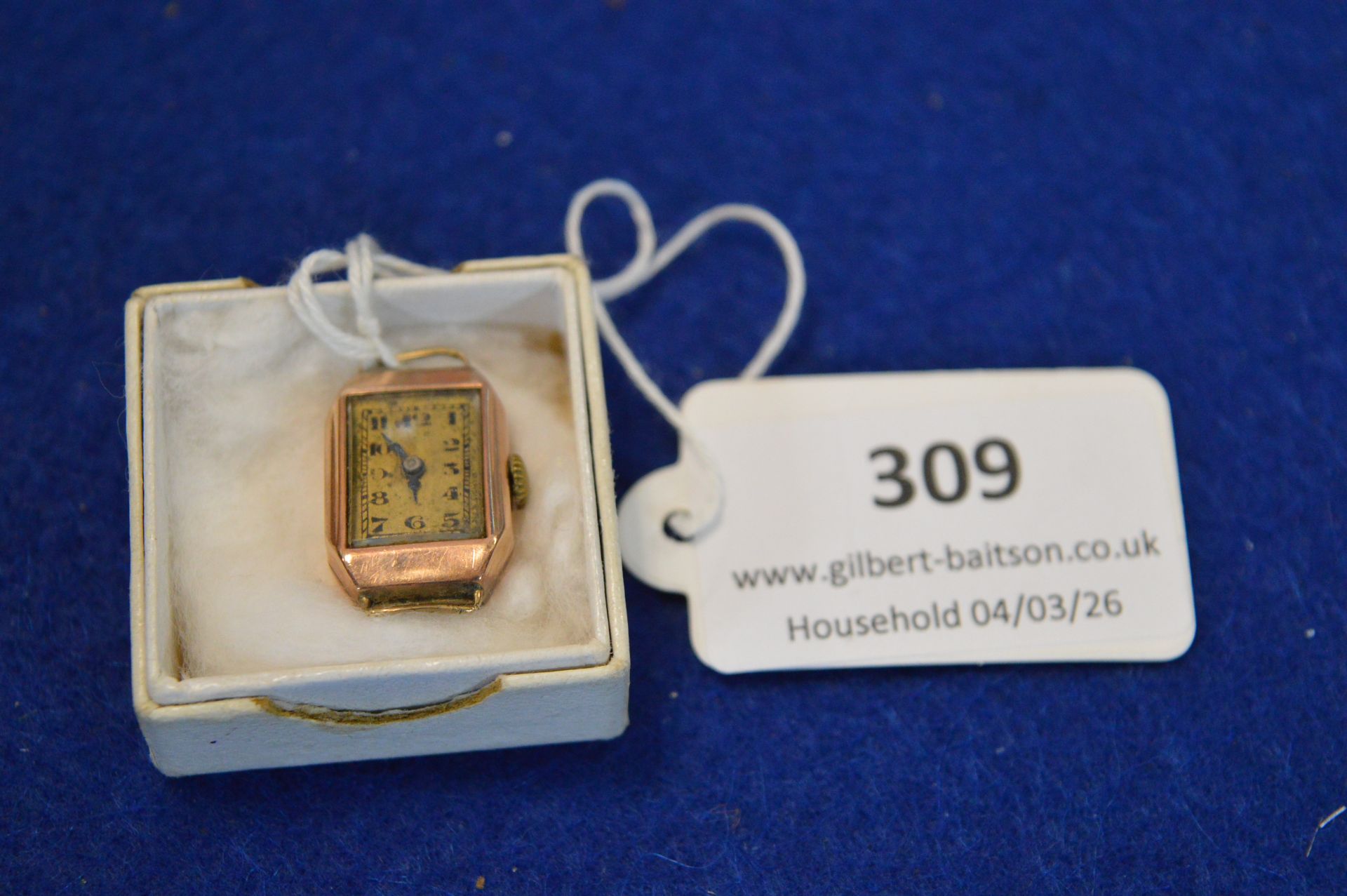 Lady’s 9ct Gold Wristwatch Case