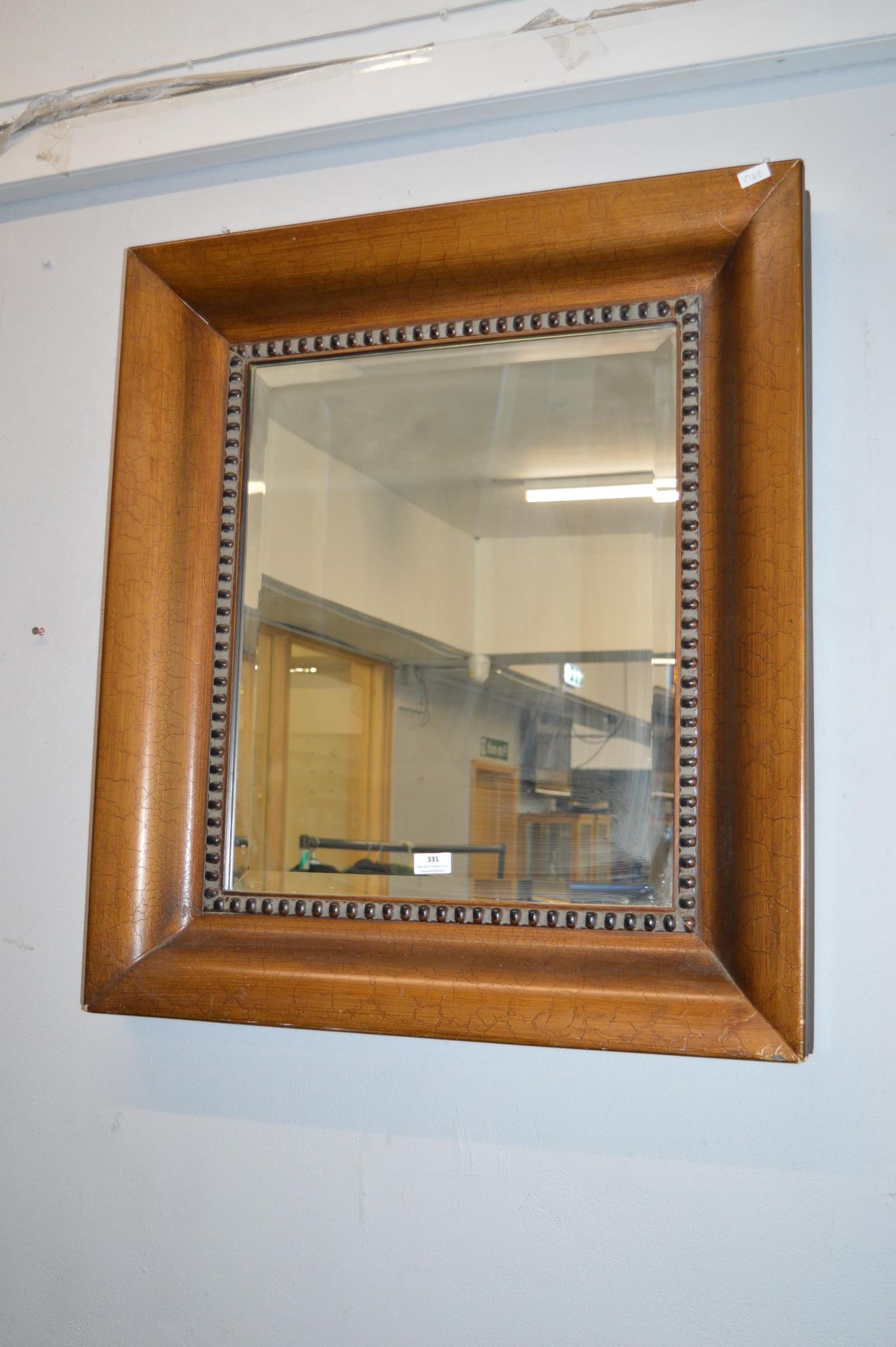 Wide Framed Bevelled Edge Wall Mirror