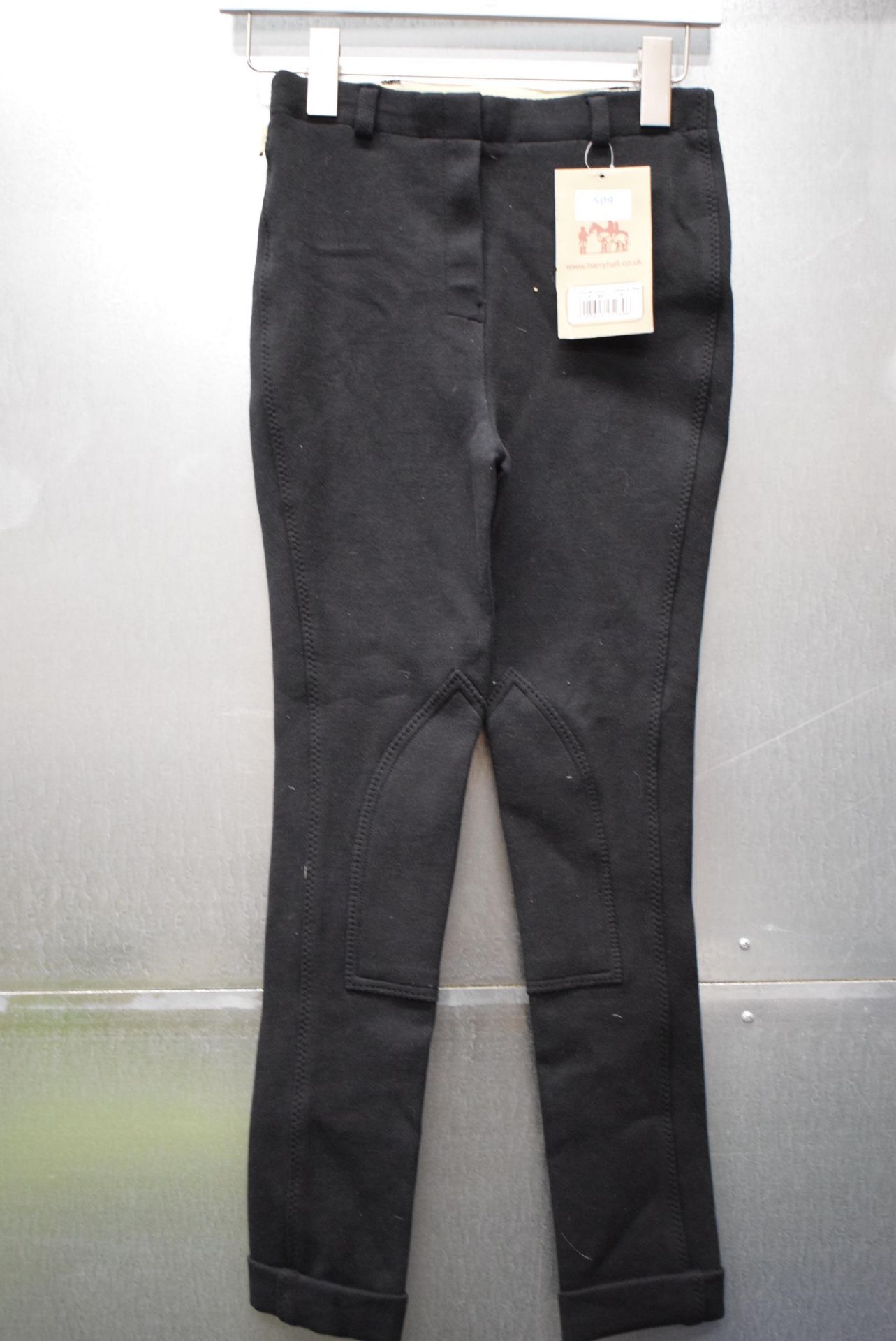Harry Hall Antlanta Junior Black Jodhpurs Size: 26 Regular
