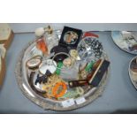 Tray of Vintage Compacts, Hair Slides, etc.