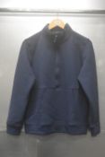 *32 Degrees Heat Soft Touch Half Zip Long Sleeve Top in Navy Size: S