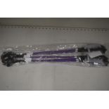 5x Purple & Black Riding Whips