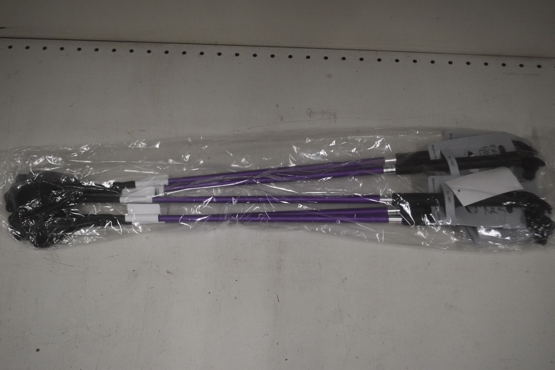 5x Purple & Black Riding Whips