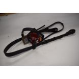 Jefferies Falcon Headstall Plain Brow 16mm Cob Black