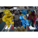 Set of Four Beatles Bear Official Apple Merchandise (new with tag)