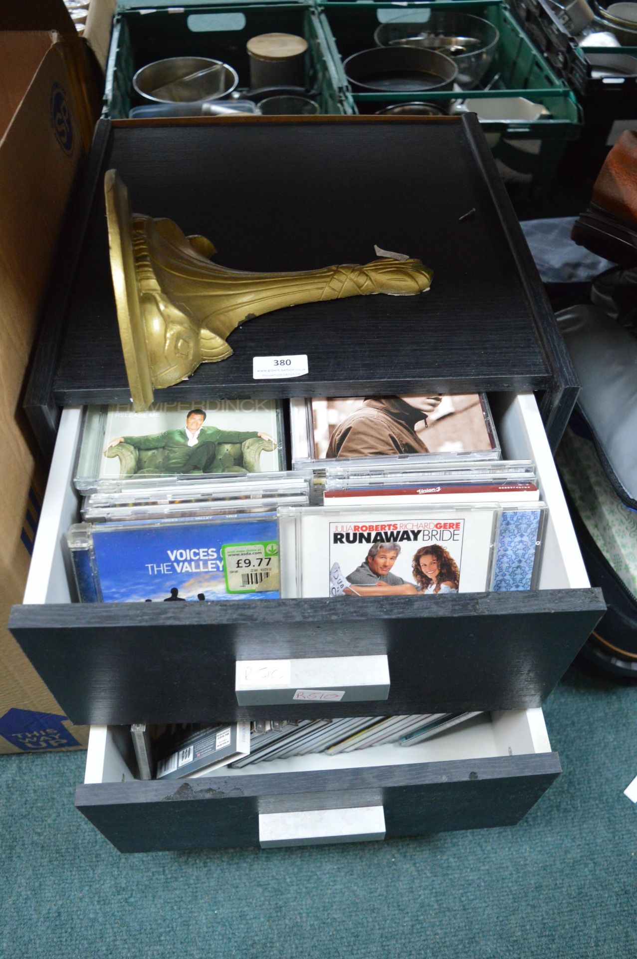 CD Storage Drawers and Contents - Image 2 of 2