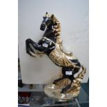 Large Gilded Composite Stallion