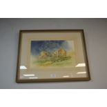 Original Framed Watercolour Pennine Farm Scene by Rishard H. Pearson