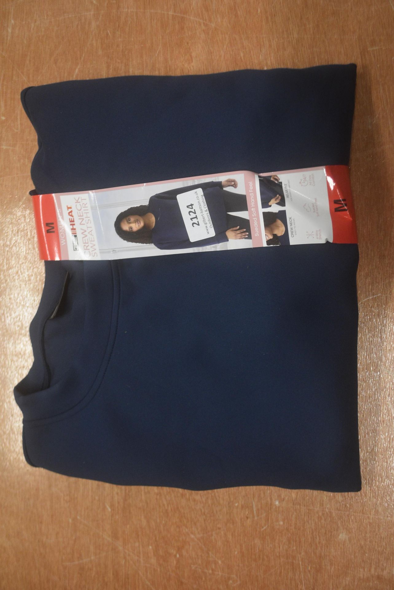 *32 Degrees Heat Sueded Soft Feel Crewneck Jumper in Navy Size: M