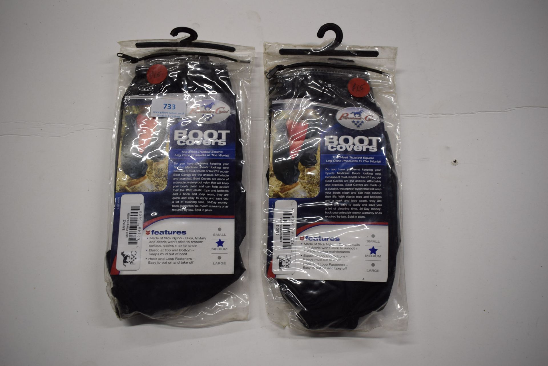 2x Packs of Professionals Choice Boot Covers Size: M