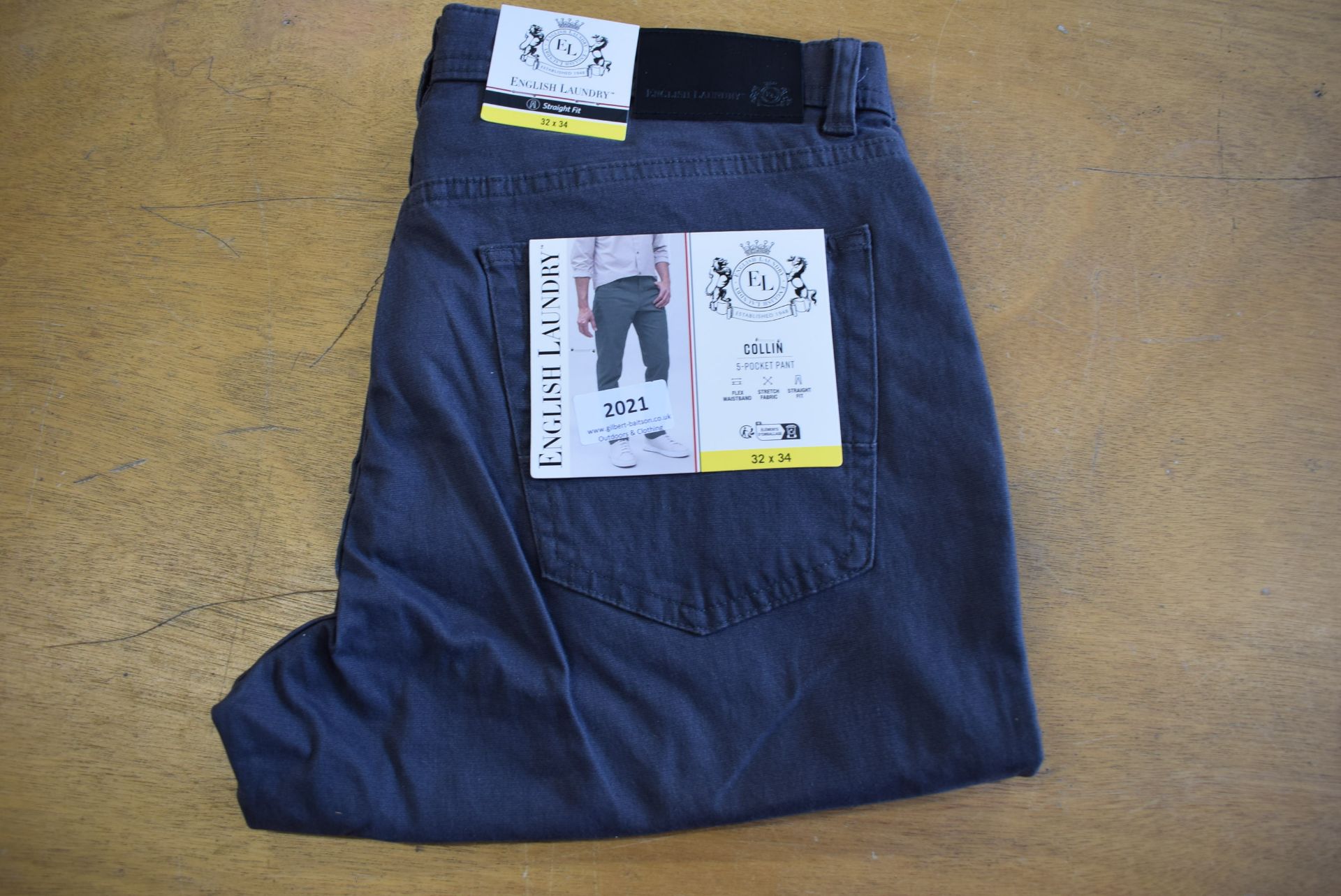 *English Laundry Collin Five Pocket Straight Fit Jeans in Grey Size: 32x34