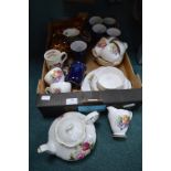 Vintage Pottery Part Tea Sets, Cups & Saucers, etc. Including Denby