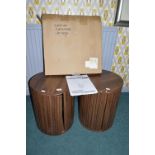 3x JD Williams Self Assembly Storage Side Tables