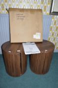 3x JD Williams Self Assembly Storage Side Tables