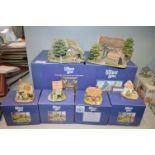 2x Large and 4x Small Lilliput Lane Cottage