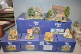 2x Large and 4x Small Lilliput Lane Cottage