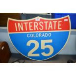 Interstate US Colorado Reproduction Road Sign
