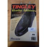 Tingley Moccasin Black Rubber Overshoes Size: M (American 8.5-10)