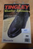Tingley Moccasin Black Rubber Overshoes Size: M (American 8.5-10)