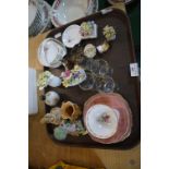 Decorative Pottery Ornaments, plus a Suzie Cooper Trio