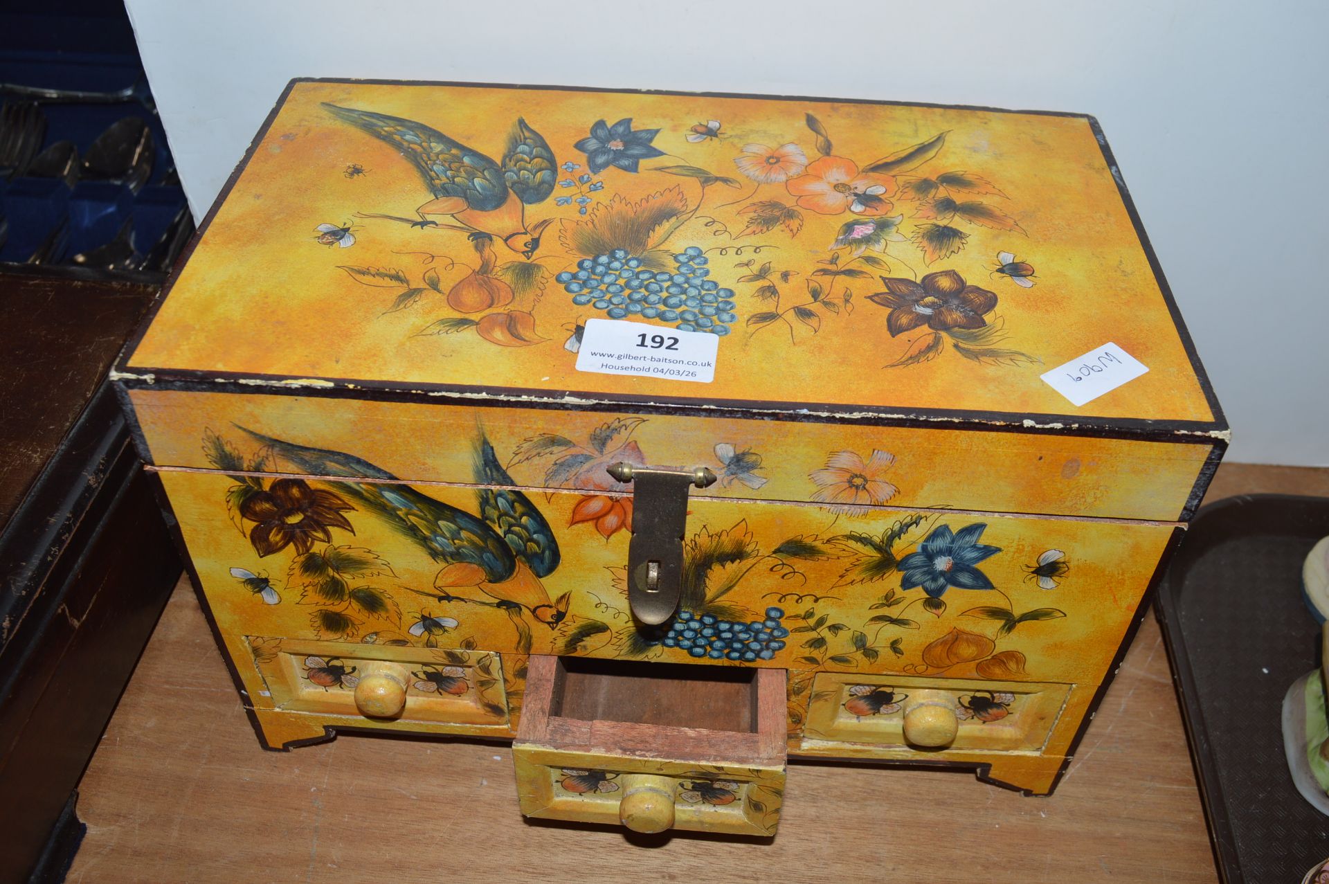 Decorative Painted Treasure Chest