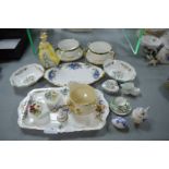 Decorative Pottery Dishes Including Royal Albert and Minton
