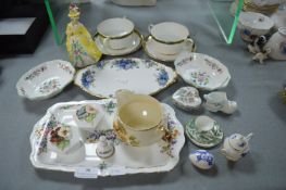 Decorative Pottery Dishes Including Royal Albert and Minton