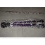 5x Purple & Black Riding Whips