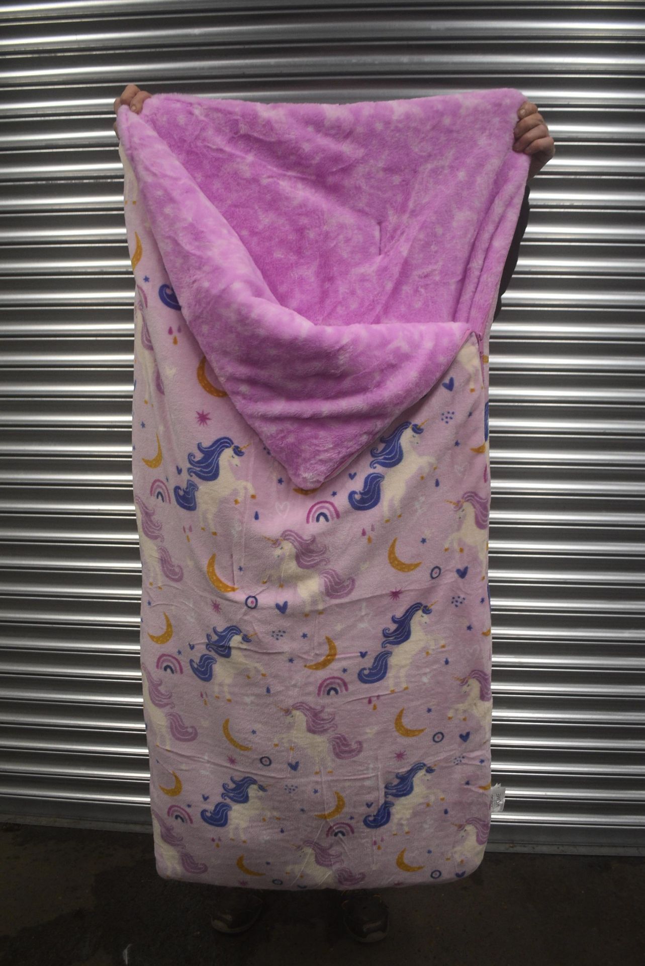 *Reversible Zip Up Fleece Blanket