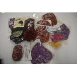 Quantity of Various Riding Scrunchies and a Show Bow Net