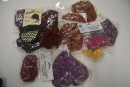 Quantity of Various Riding Scrunchies and a Show Bow Net