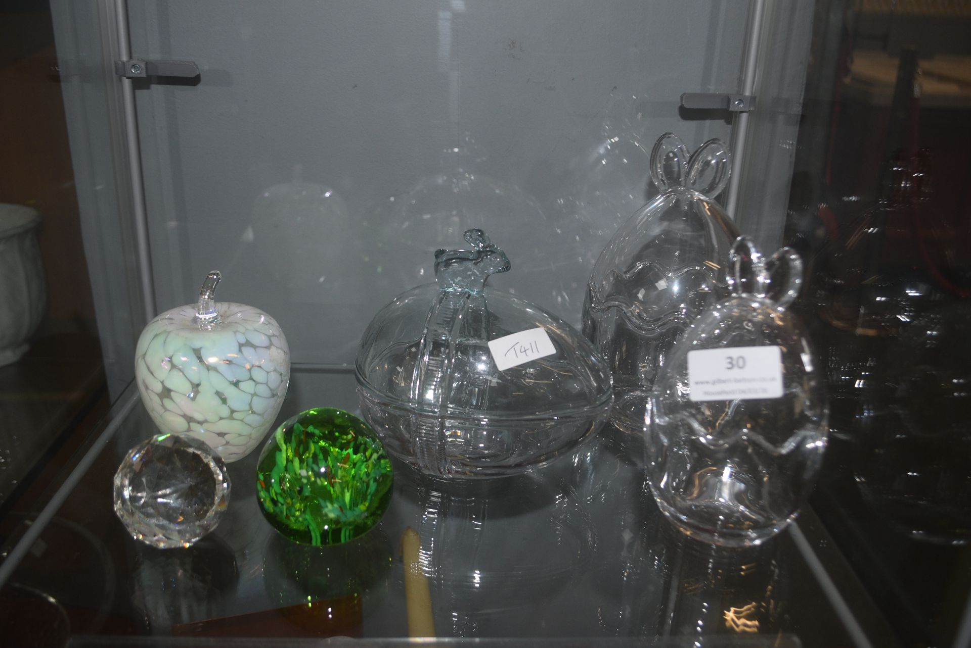 Glass Easter Eggs and Paperweights