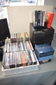 DVDs, Boxsets, and a CD Storage Box & Contents