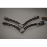 2x Eqvvs V-Shaped Brow Bands in Oak with White Stone Band Detail Sizes: Pont and Full