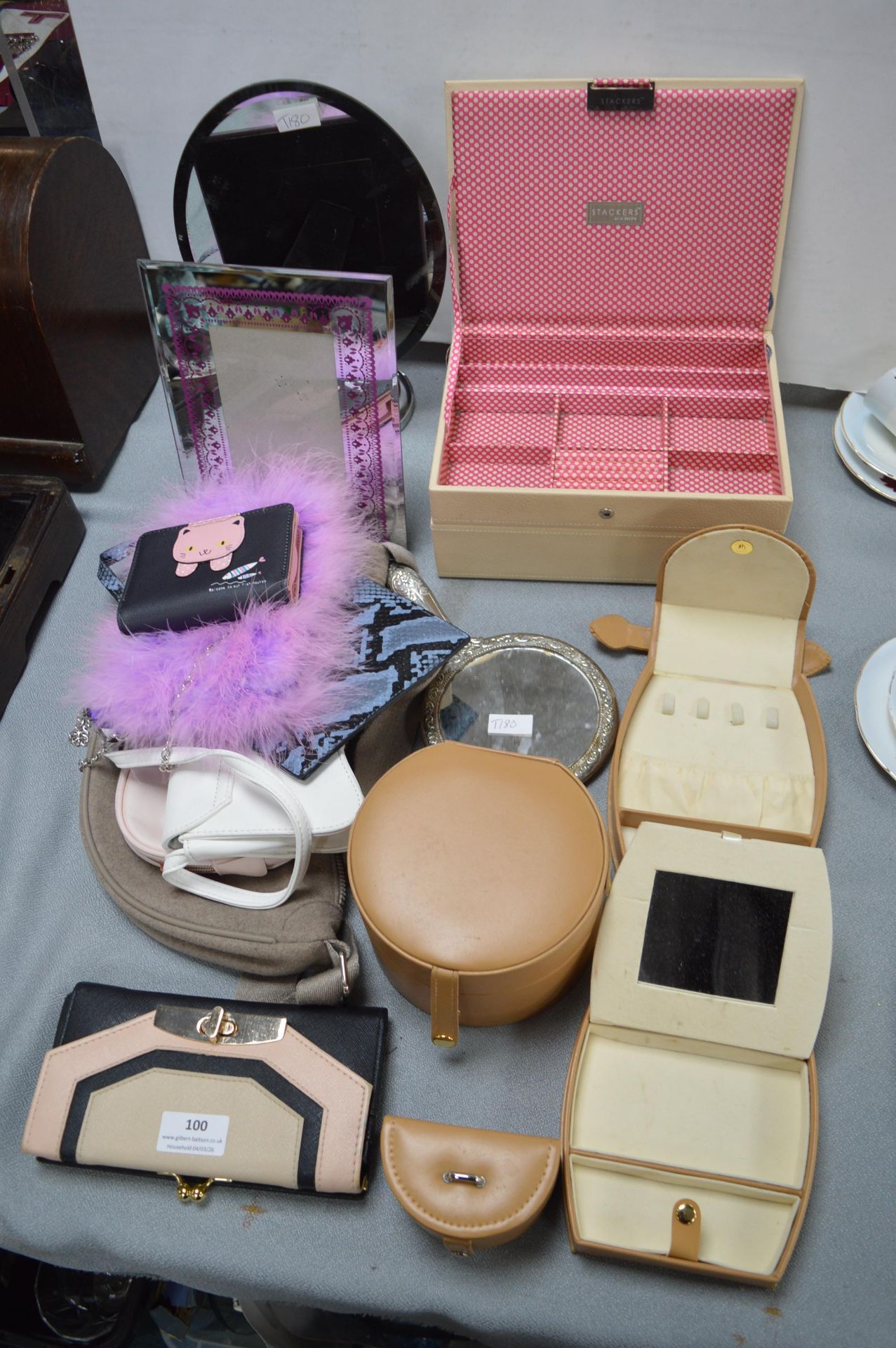 Jewellery Boxes, Bags and Mirrors