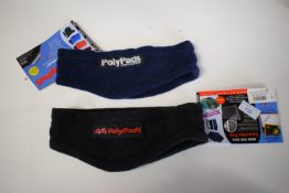 2x Poly Pads Warm Riders Size: L (1x navy, 1x black)