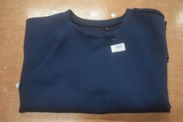 *32 Degrees Heat Sueded Soft Feel Crewneck Jumper in Navy Size: L