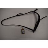 Leather Drop Noseband Raised & Padded Full Size Black