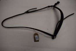 Leather Drop Noseband Raised & Padded Full Size Black