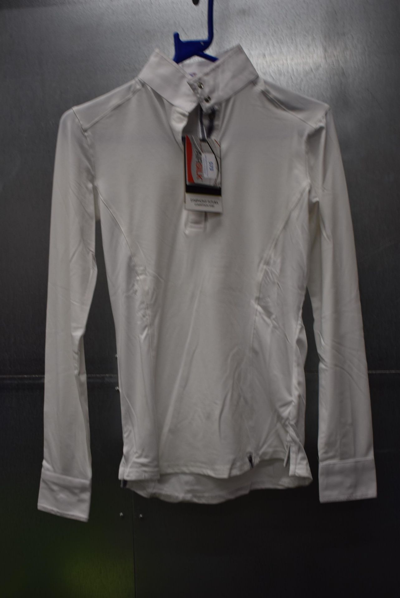Symphony Futura Long Sleeve White Competition Shirt Size: 10